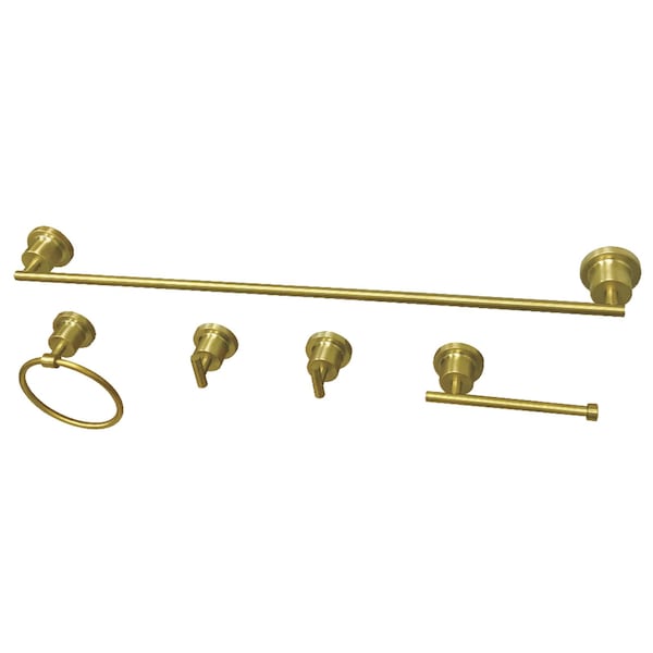 BAH82134478SB Concord 5-Piece Bathroom Accessory Set, Brushed Brass